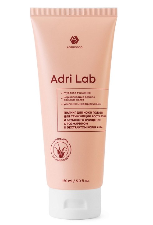 Пилинг для кожи головы Adri Lab стимуляция роста волос и глубокое очищение с розмарином и экстрактом 